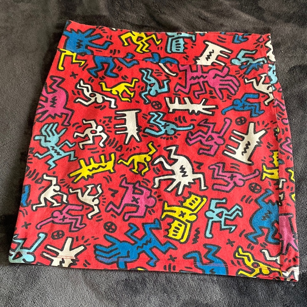 Keith Haring Forever 21 Stretchy Skirt